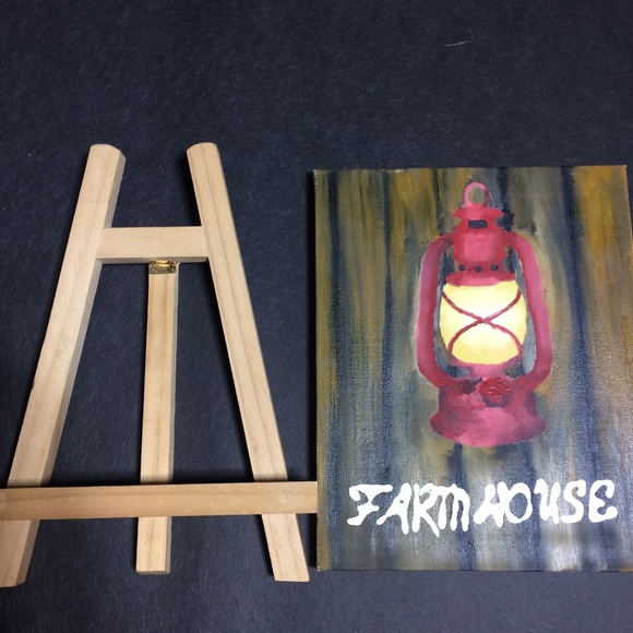 Country Painting (little red lantern) Farmhouse - Picture 2 of 4